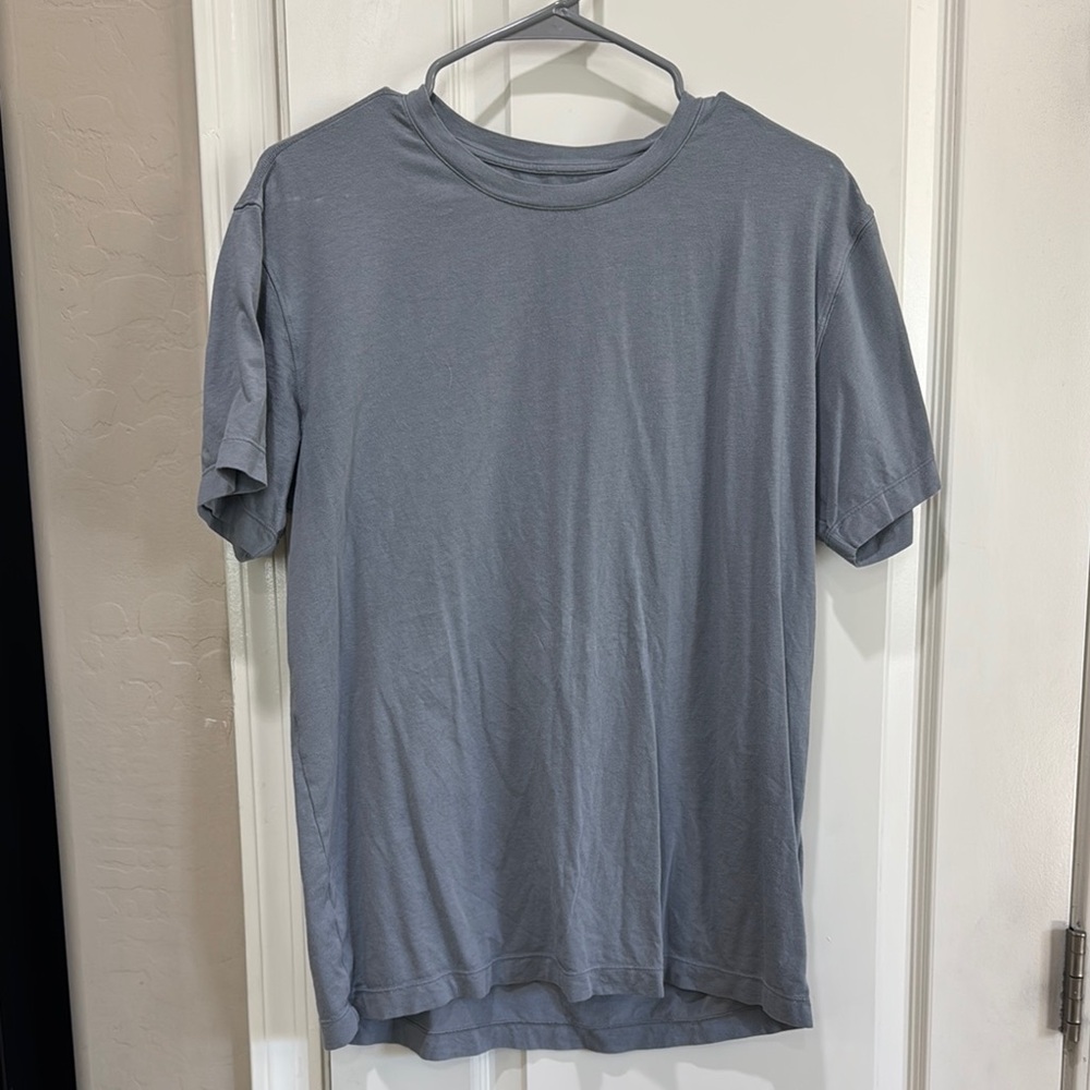Gray Short Sleeve Tee Classic Crew Neck / D17